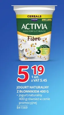 Jogurt naturalny Activia promocja w Selgros