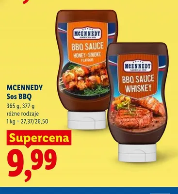 Sos BBQ MCENNEDY promocja w Lidl