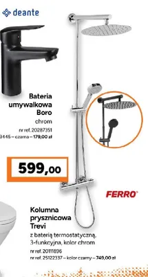 Kolumna prysznicowa Trevi Ferro chrom promocja w Bricoman