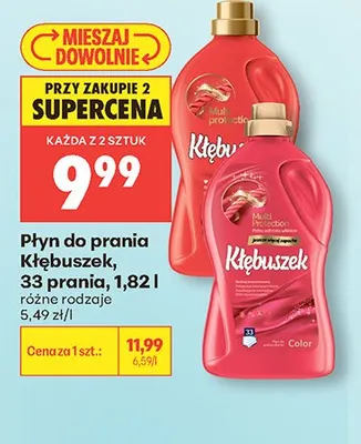 Płyn do prania Kłębuszek Color promocja w Biedronka