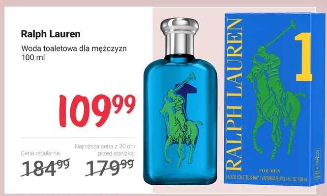 Woda toaletowa dla mężczyzn Ralph Lauren promocja w Rossmann