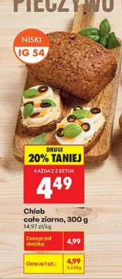 Chleb całe ziarno promocja w Biedronka