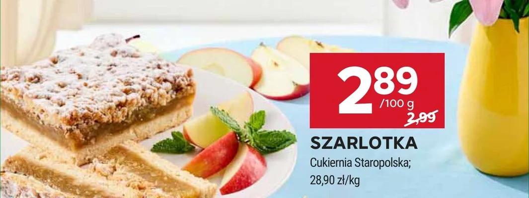 Szarlotka Cukiernia Staropolska promocja w Stokrotka