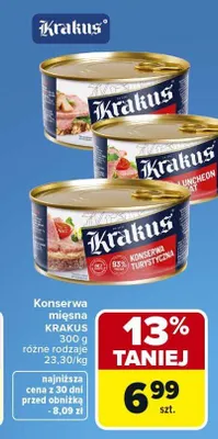 Konserwa mięsna Krakus promocja w Carrefour