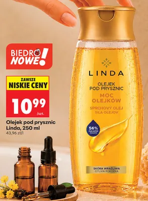 Olejek pod prysznic Linda Moc Olejków promocja w Biedronka