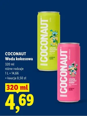 Woda kokosowa Coconaut promocja w Lidl