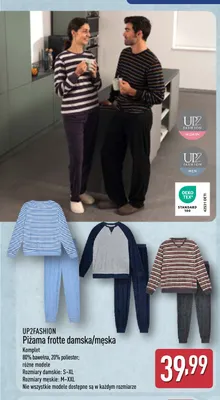 Piżama frotte męska UP2Fashion promocja w Aldi