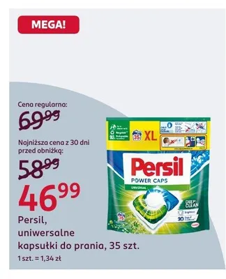 Uniwersalne kapsułki do prania Persil Power Caps 35szt promocja w Rossmann