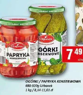 Ogórki papryka konserwowa promocja w Chorten