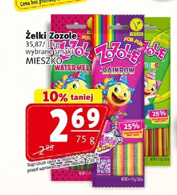 Żelki Zozole Rainbow Mieszko promocja w Prim Market