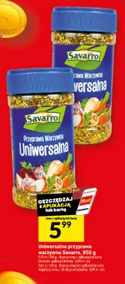 Przyprawa warzywna uniwersalna Savarro promocja w Twój Market