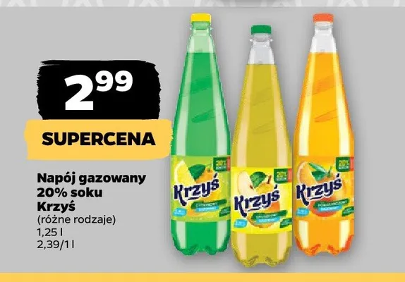Napój gazowany Krzyś pomarańcza promocja w Netto
