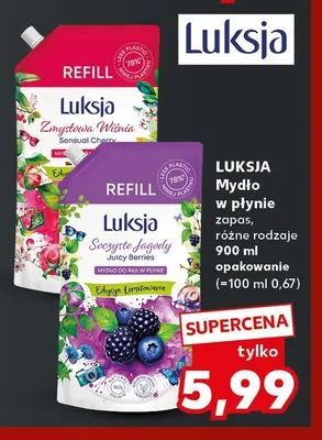 Mydło w płynie zapas Luksja promocja w Kaufland