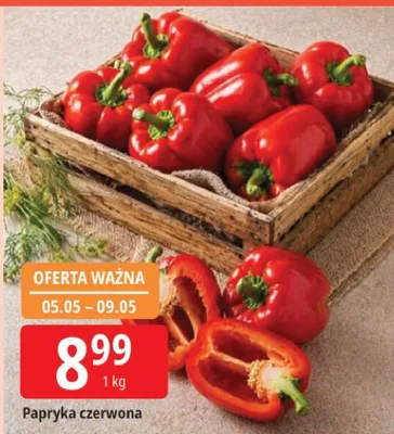 Papryka czerwona promocja w Leclerc
