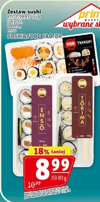 Zestaw sushi Takashi Sushi&Food Factor promocja w Prim Market