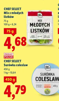 Mix z młodych listków promocja w Lidl