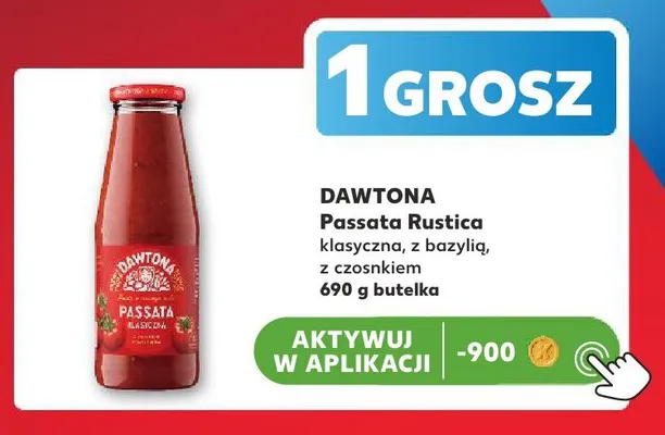 Passata Rustica DAWTONA z bazylią promocja w Kaufland