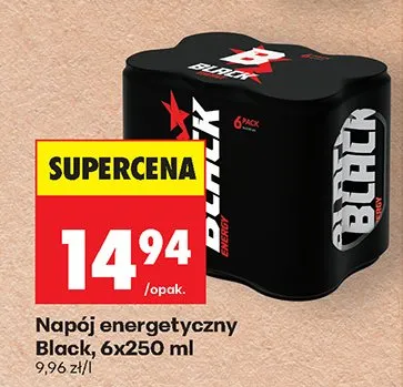 Napój energetyczny Black promocja w Biedronka