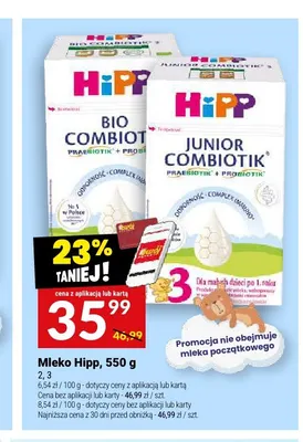 Mleko HiPP 3 Junior Combiotik promocja w Twój Market