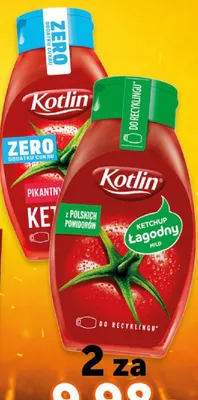 Ketchup pikantny Kotlin zero dodatku cukru z polskich pomidorów promocja w ABC