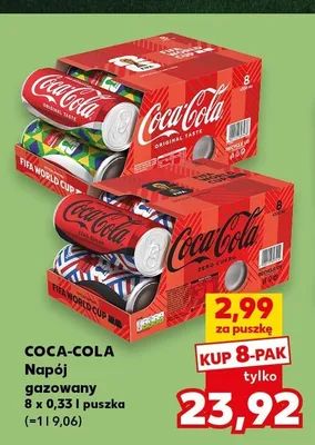Napój gazowany Coca-Cola 8-pak promocja w Kaufland