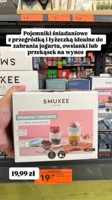 Pojemniki śniadaniowe Smukee Home promocja w Biedronka