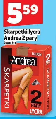 Skarpetki lycra Andrea promocja w TOPAZ