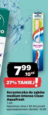 Szczoteczka do zębów medium Intense Clean Aquafresh promocja w Netto