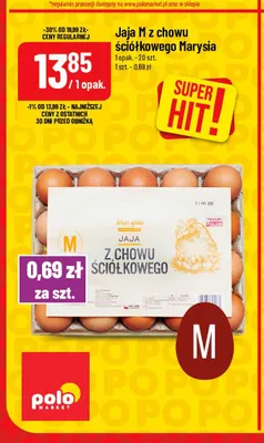 Jajka kurze M z chowu ściółkowego Marysia promocja w POLOmarket