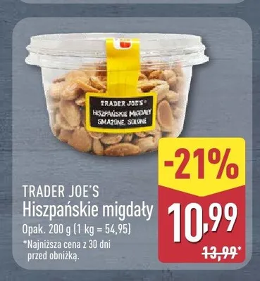Hiszpańskie migdały Trader Joe's promocja w Aldi