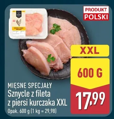 Szyncie z fileta z piersi kurczaka XXL promocja w Aldi