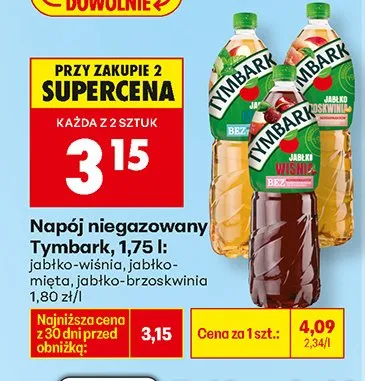 Napój niegazowany  jabłko-mięta promocja w Biedronka