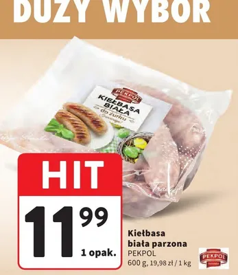 Kiełbasa biała parzona promocja w Intermarche