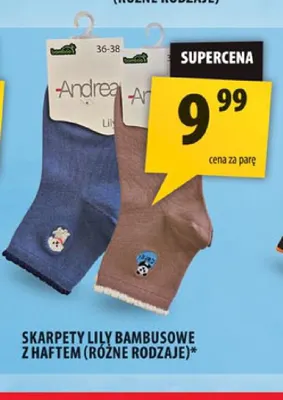 Skarpety Lily bambusowe z haftem Andrea promocja w Arhelan
