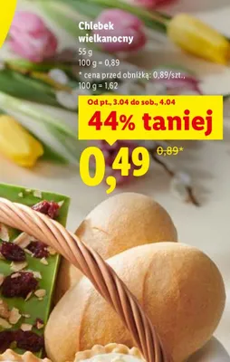 Chlebek wielkanocny promocja w Lidl