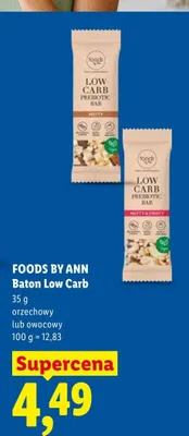 Baton Low Carb Foods by Ann owocowy promocja w Lidl