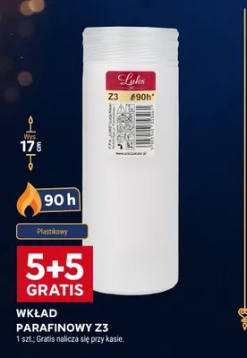 Wkład parafinowy Z3 Luks promocja w Stokrotka