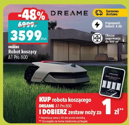 Robot koszący A1 Pro 800 promocja w Biedronka Home