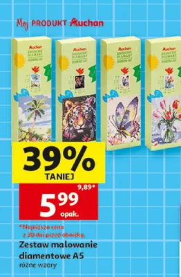 Zestaw malowanie diamentowe A5 Auchan promocja w Auchan