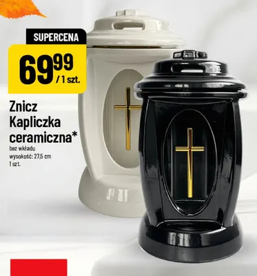 Znicz kapliczka ceramiczna bez wkładu promocja w POLOmarket