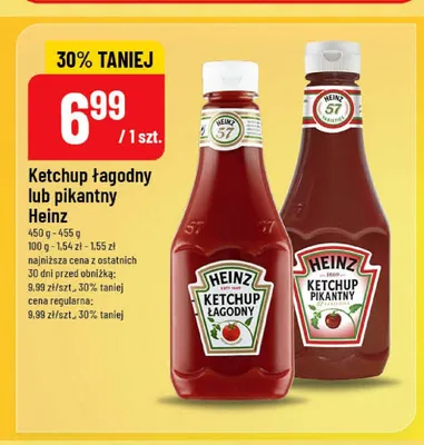 Ketchup łagodny Heinz promocja w POLOmarket