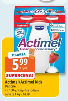 Actimel/Actimel kids Danone promocja w Leclerc