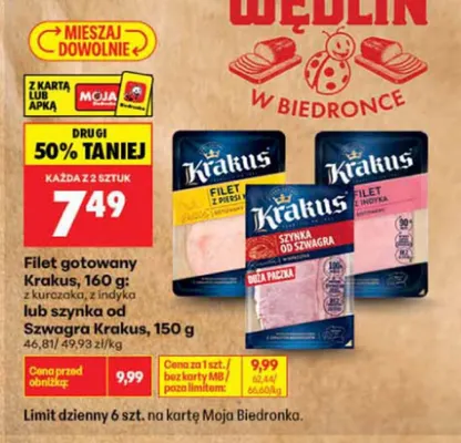 Szynka od Szwagra Krakus promocja w Biedronka