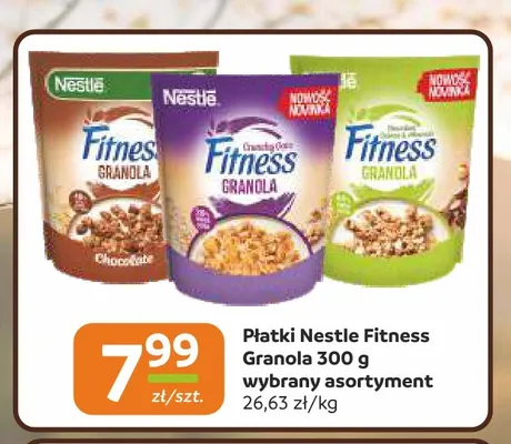 Płatki śniadaniowe Nestle Fitness Granola promocja w Gama