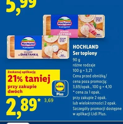 Ser topiony Hochland promocja w Lidl