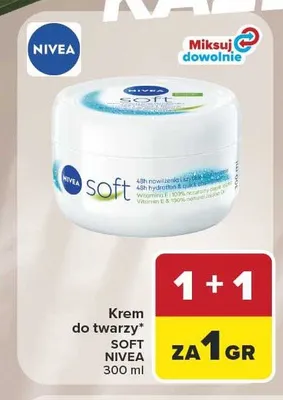 Krem do twarzy Nivea Soft promocja w Carrefour