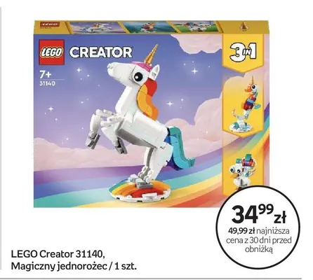 Klocki LEGO Creator 31140 Magiczny jednorożec promocja w Empik