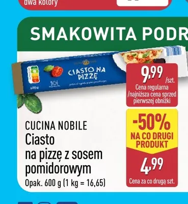 Ciasto na pizzę z sosem pomidorowym Cucina Nobile promocja w Aldi