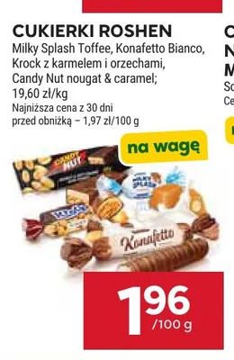 Cukierki Krock z karmelem i orzechami Roshen promocja w Stokrotka
