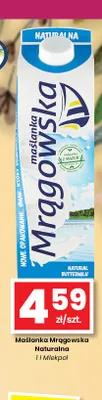 Maślanka Mrągowska naturalna Mlekpol promocja w emma MARKET